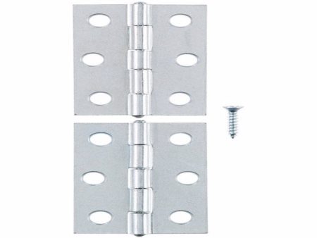 Ace 2-1 2 in. L Zinc-Plated Narrow Hinge 2 pk Supply