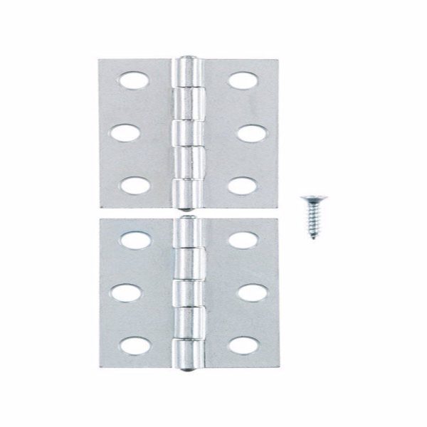 Ace 2-1 2 in. L Zinc-Plated Narrow Hinge 2 pk Supply