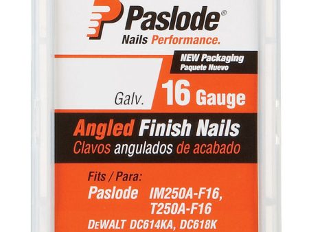 Paslode 2-1 2 in. L X 16 Ga. Angled Strip Galvanized Finish Nails 20 deg 2,000 pk Online Hot Sale