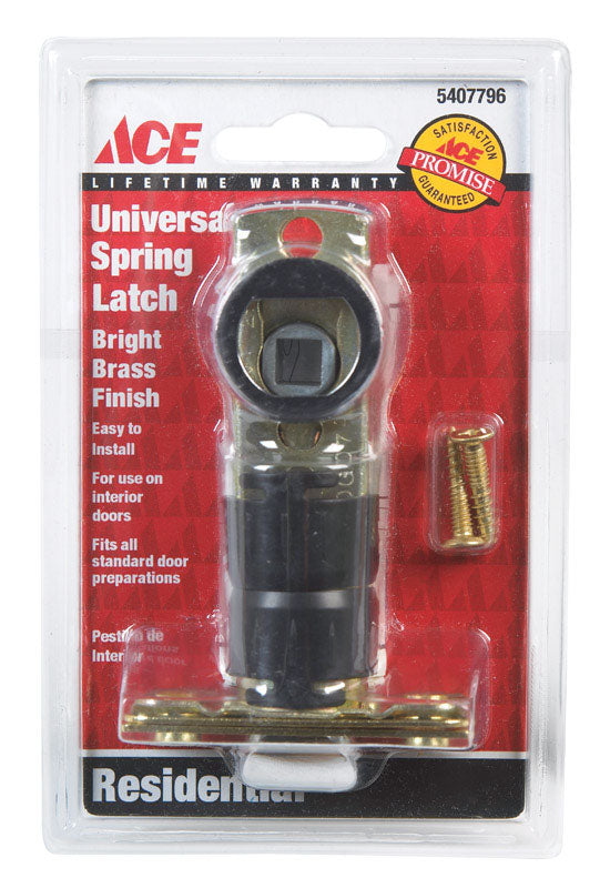 Ace Bright Brass Steel Spring Latch 1 pk Online now