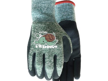 Watson Gloves Homegrown XXS Polyester Knit L il Sprout Green Gardening Gloves Online now