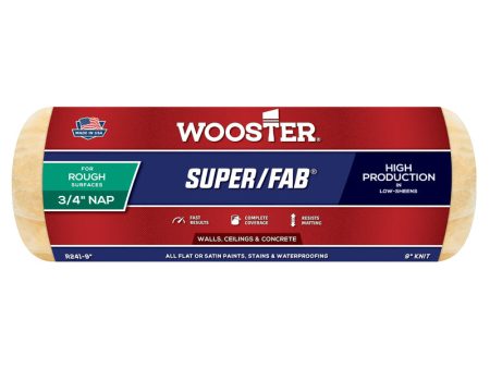 Wooster Super Fab Knit 9 in. W X 3 4 in. Regular Paint Roller Cover 1 pk Cheap