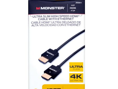 Monster Just Hook It Up 10 ft. L High Speed Cable with Ethernet HDMI Hot on Sale