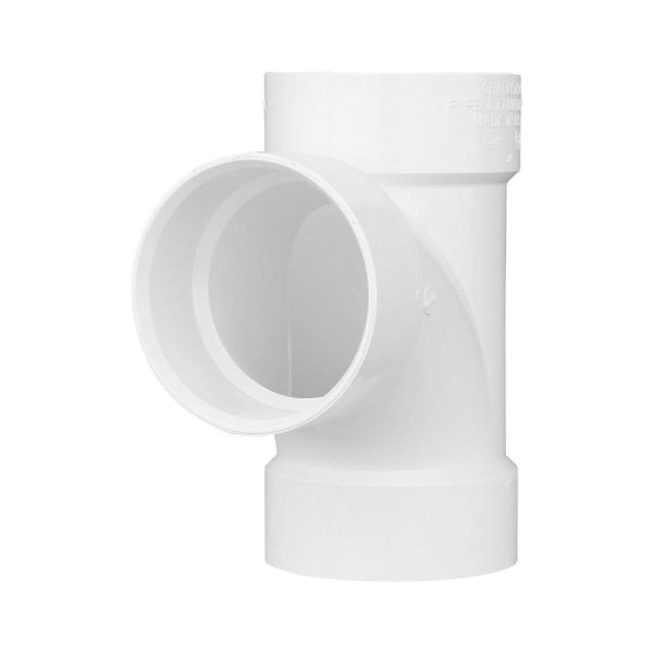 Charlotte Pipe Schedule 40 6 in. Hub X 6 in. D Hub PVC Sanitary Tee 1 pk Online Hot Sale