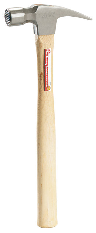 Ace 22 oz Milled Face Framing Hammer Hickory Handle Discount