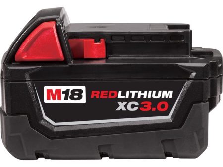 Milwaukee M18 RedLithium XC 3 Ah Lithium-Ion Battery Pack 1 pc Fashion