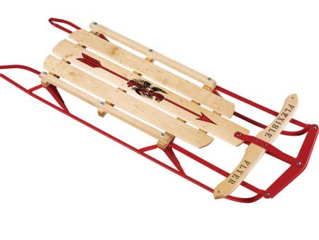 Flexible Flyer Steel Runner Wood Sled 48 in. Fashion