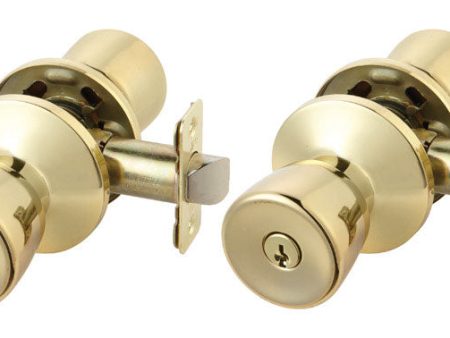 Ace Tulip Polished Brass Entry Door Kit 1-3 4 in. For Sale