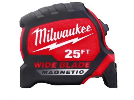 Milwaukee 25 ft. L X 1-5 16 in. W Wide Blade Magnetic Tape Measure 1 pk Online Hot Sale