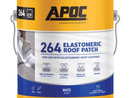 APOC Gloss White Elastomeric Roof Sealant 1 gal Supply