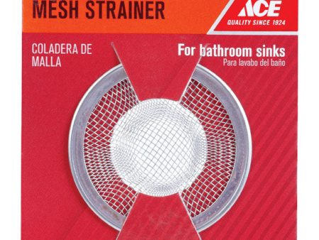 Ace 2-1 4 in. D Stainless Steel Mesh Strainer For Sale