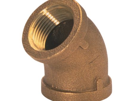 JMF Company 2 in. FPT X 2 in. D FPT Red Brass 45 Degree Elbow Online now