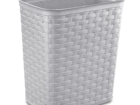 Sterilite 3.4 gal Brown Polypropylene Weave Wastebasket on Sale