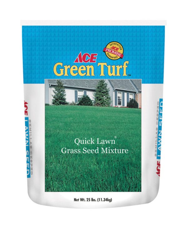 Ace Green Turf Mixed Partial Shade Sun Grass Seed 25 lb on Sale