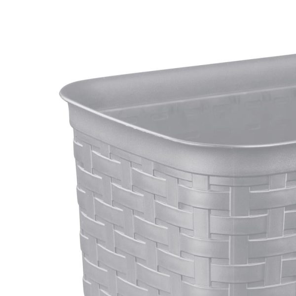 Sterilite 3.4 gal Brown Polypropylene Weave Wastebasket on Sale