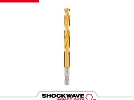 Milwaukee Shockwave 5 16 in. X 4.37 in. L Titanium Red Helix Drill Bit Hex Shank 1 pc Online