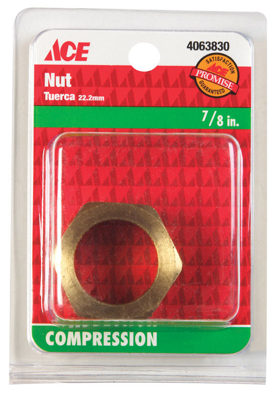 Ace 7 8 in. Compression Brass Nut Online Sale