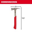 Milwaukee 20 oz Smooth Face Claw Hammer 14 in. Steel Handle For Sale