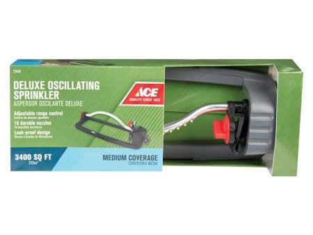 Ace Deluxe Plastic Sled Base Oscillating Sprinkler 3400 sq ft 1 pk For Cheap