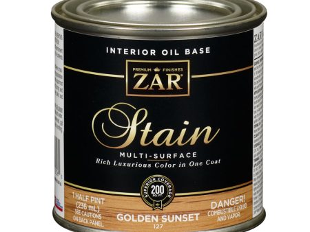 ZAR Semi-Transparent Golden Sunset Oil-Based Polyurethane Wood Stain 0.5 pt Online now