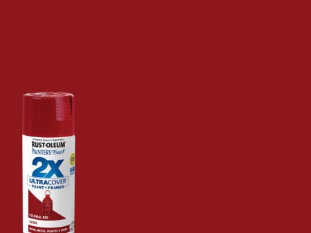 Rust-Oleum Painter s Touch 2X Ultra Cover Gloss Colonial Red Paint+Primer Spray Paint 12 oz Sale