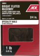 Ace 3 4 in. Masonry Bright Steel Nail Flat Head 1 lb on Sale