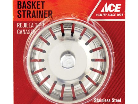 Ace 3 in. D Chrome Stainless Steel Strainer Basket Silver Sale