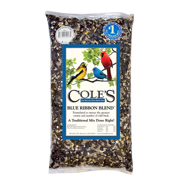 Cole s Blue Ribbon Blend Assorted Species Black Oil Sunflower Wild Bird Food 5 lb For Discount