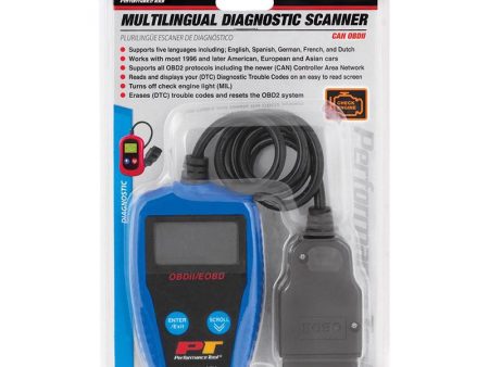 Performance Tool OBDII 1 pc Multi-Lingual Automotive Diagnostic Scanner Online now