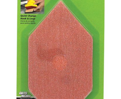 Gator Zip Sander 6 in. L X 3 in. W 80 120 220 Grit Aluminum Oxide Sanding Sheet 6 pk Supply