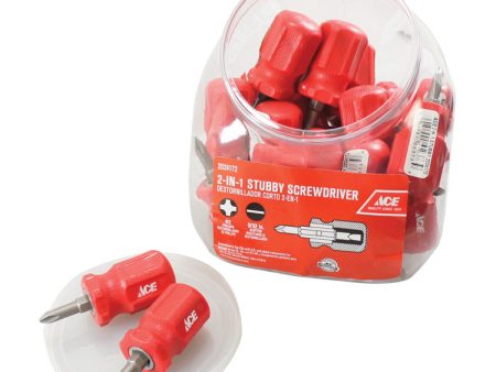 Ace Phillips Slotted 2-in-1 Stubby Screwdriver 2 in. Discount