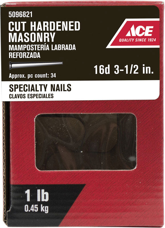 Ace 16D 3-1 2 in. Masonry Bright Steel Nail Flat Head 1 lb For Sale