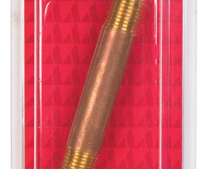 Ace 1 4 in. MPT Red Brass Nipple 3 in. L Online Sale