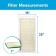 Filtrete 16 in. W X 25 in. H X 1 in. D Fiberglass 8 MERV Pleated Air Filter 1 pk Online