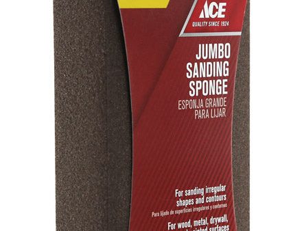 Ace 5 in. L X 3 in. W X 1 in. 120 Grit Fine Extra Large Sanding Sponge Sale