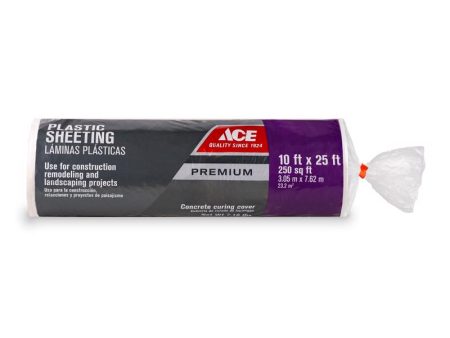 Ace Plastic Sheeting 6 mil X 10 ft. W X 25 ft. L Polyethylene Clear Online now