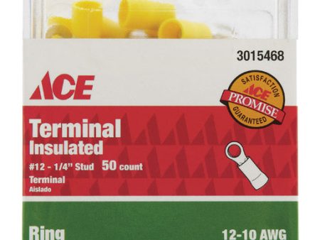 Ace Ring Terminal Yellow 50 pk For Sale