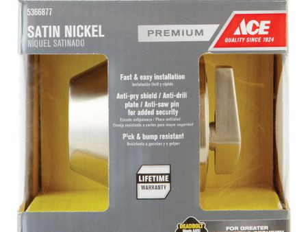 Ace Satin Nickel Metal Single Cylinder Deadbolt Online