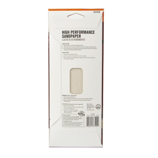 Ace 9 in. L X 3.66 in. W 120 Grit Aluminum Oxide Sanding Sheet 5 pk Online now