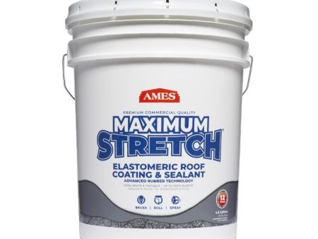 AMES Maximum Stretch Bright White Acrylic Elastomeric Roof Coating For Discount