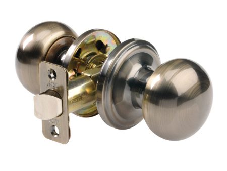 Ace Colonial Antique Brass Passage Lockset 1-3 4 in. Online Hot Sale