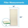 Filtrete 14 in. W X 25 in. H X 1 in. D Fiberglass 8 MERV Pleated Air Filter 1 pk Sale