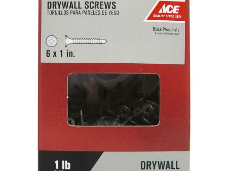 Ace No. 6 wire X 1 in. L Phillips Drywall Screws 1 lb 302 pk For Sale