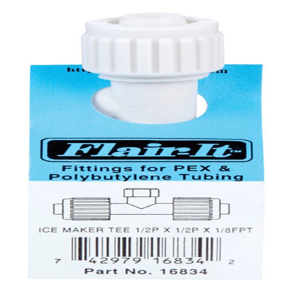 Flair-It PEX 1 2 in. Dia. x 1 2 in. Dia. Tee Connector White 1 pk - Total Qty: 1; Each Pack Qty: 1 Online now