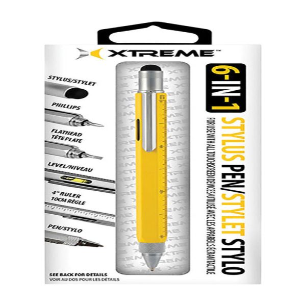 Xtreme Yellow Pen 6-in1 Multi-Tool For All Mobile Devices For Discount