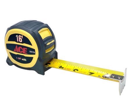 Ace 16 ft. L X 1-1 4 in. W Wide Blade Tape Measure 1 pk For Sale