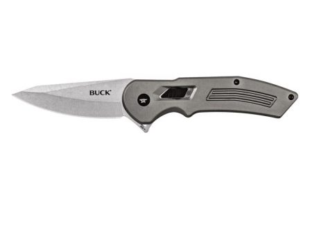 Buck Knives Hexam Gray 7Cr Stainless Steel 8.47 in. Folding Knife For Discount