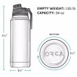 ORCA 34 oz Dusty Rose Gray BPA Free Hydration Bottle W Smart Lid Supply